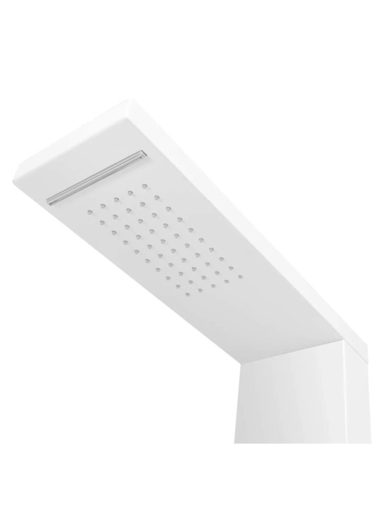 Sprchový panel set hliníkový matný bílý