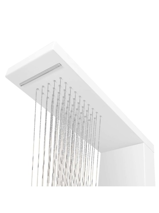 Sprchový panel set hliníkový matný bílý