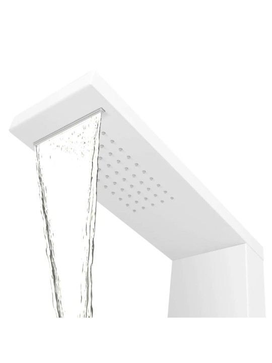 Sprchový panel set hliníkový matný bílý
