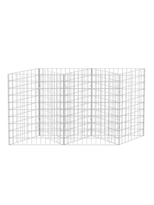 Gabionový koš pozinkovaná ocel 120 x 30 x 100 cm