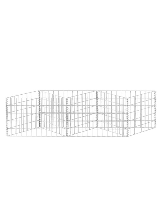 Gabionový koš pozinkovaná ocel 120 x 30 x 50 cm