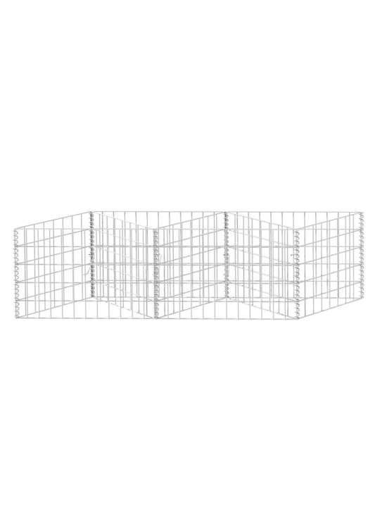 Gabionový koš pozinkovaná ocel 120 x 30 x 50 cm