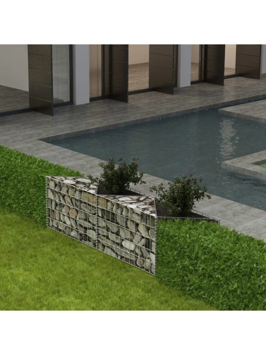 Gabionový koš pozinkovaná ocel 120 x 30 x 50 cm