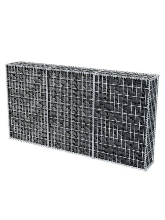 Gabionový koš pozinkovaná ocel 200 x 30 x 100 cm