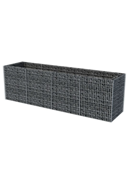 Gabionový vyvýšený záhon ocel 360 x 90 x 100 cm