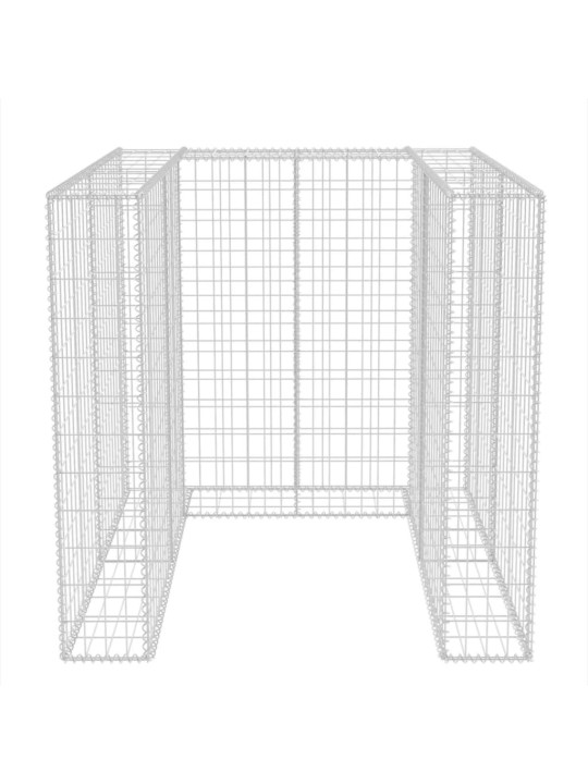 Gabionová zástěna pro 1 popelnici ocelová 110 x 100 x 120 cm