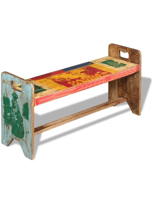 Cola lavice masivní recyklované dřevo 100 x 30 x 50 cm
