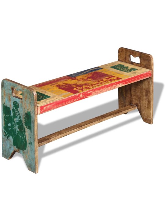 Cola lavice masivní recyklované dřevo 100 x 30 x 50 cm