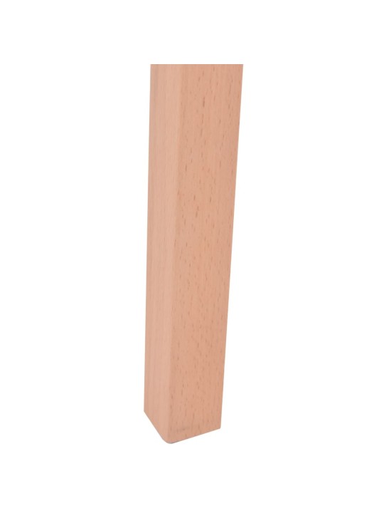 7dílná sada jídelního stolu a židlí, umělá kůže a dub, hnědá