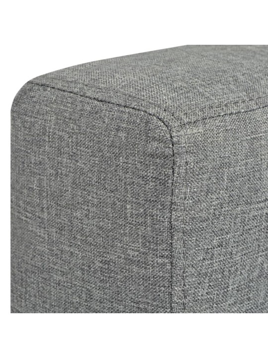 3místná pohovka textil světle šedá