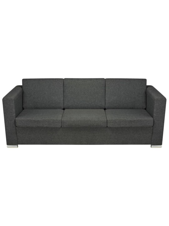 3místná pohovka textil tmavě šedá