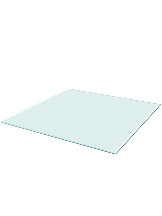 Stolní deska z tvrzeného skla čtvercová 700x700 mm