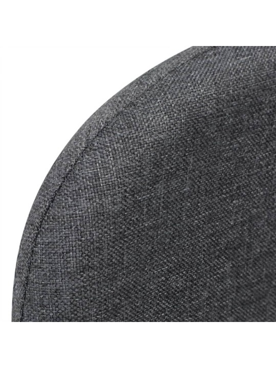 Rozkládací křeslo tmavě šedé textil