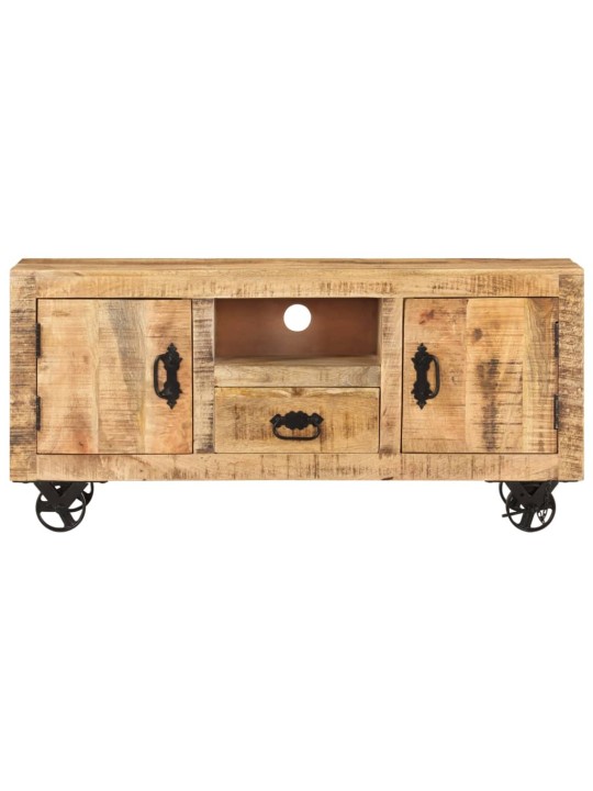 TV stolek hrubé mangovníkové dřevo 110 x 30 x 50 cm