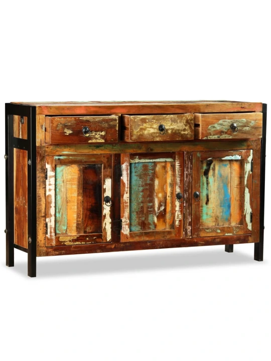 Příborník masivní recyklované dřevo 120 x 35 x 76 cm