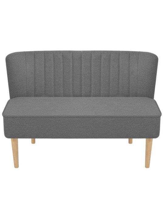 Pohovka textil 117 x 55,5 x 77 cm světle šedá