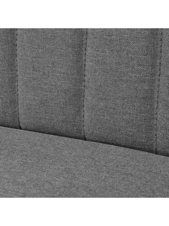 Pohovka textil 117 x 55,5 x 77 cm světle šedá