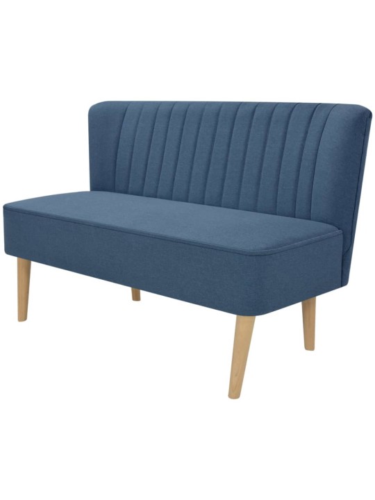 Pohovka textil 117 x 55,5 x 77 cm modrá
