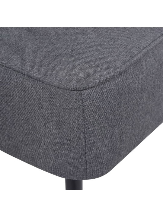 Koktejlová židle tmavě šedá textil
