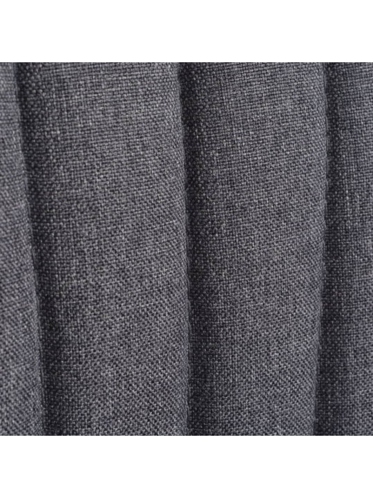 Koktejlová židle tmavě šedá textil