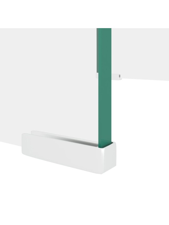 TV stolek / podstavec na monitor čiré sklo 40x25x11 cm