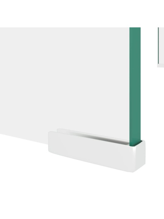 TV stolek / podstavec na monitor čiré sklo 80x30x13 cm