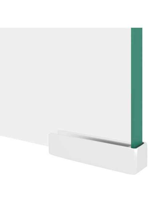 TV stolek / podstavec na monitor čiré sklo 90x30x13 cm