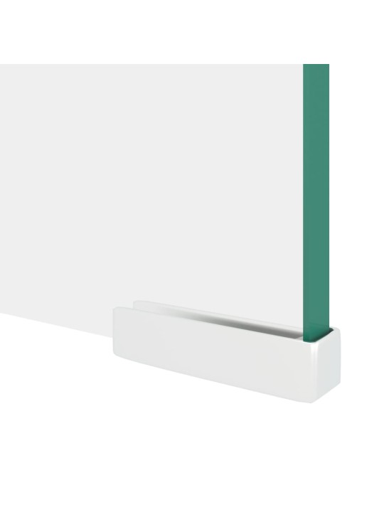 TV stolek / podstavec na monitor čiré sklo 110x30x13 cm