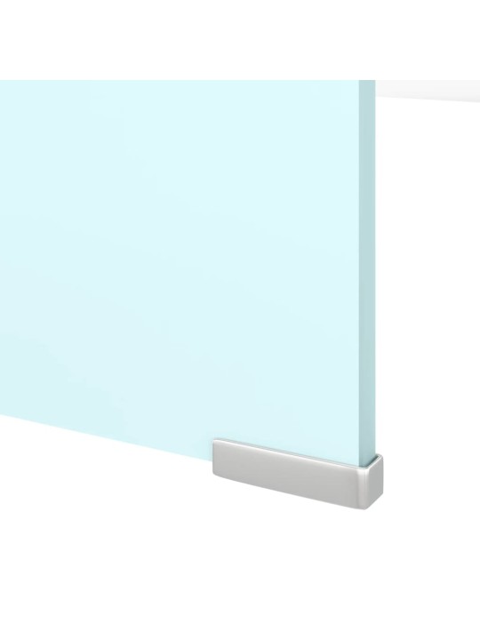 TV stolek / podstavec na monitor sklo zelený 120 x 30 x 13 cm