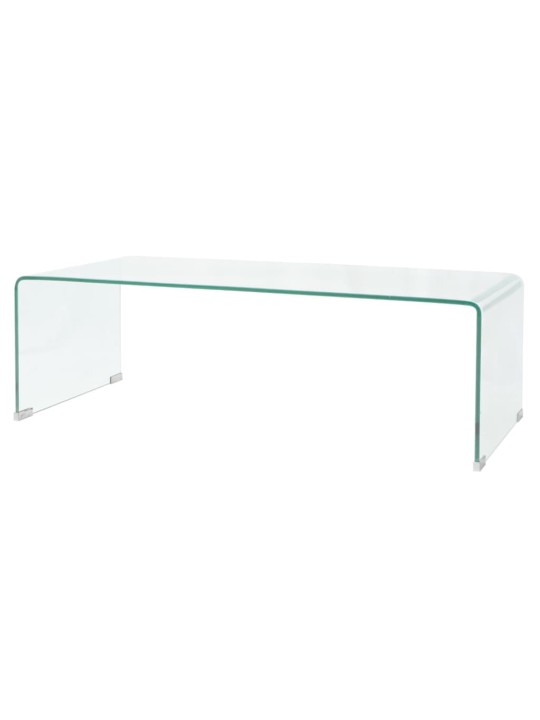 Konferenční stolek tvrzené sklo 98x45x30 cm čiré