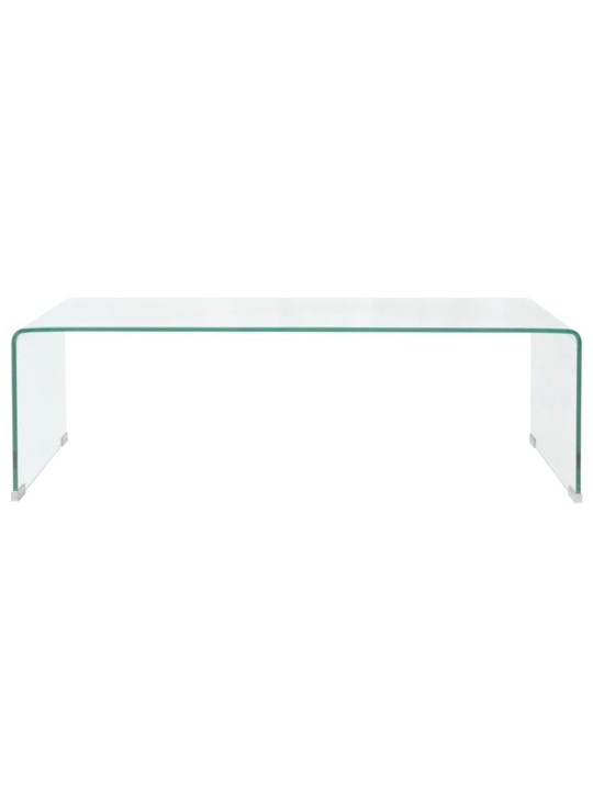 Konferenční stolek tvrzené sklo 98x45x30 cm čiré