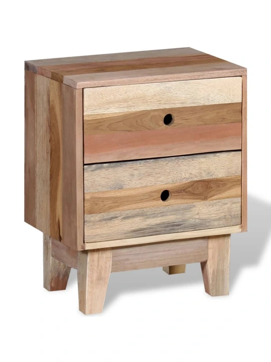 Noční stolek masivní recyklované dřevo