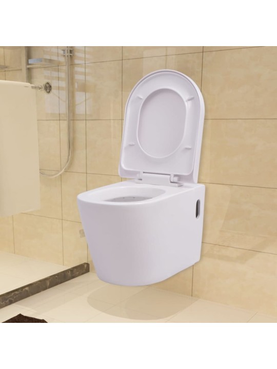 Závěsné WC keramické bílé