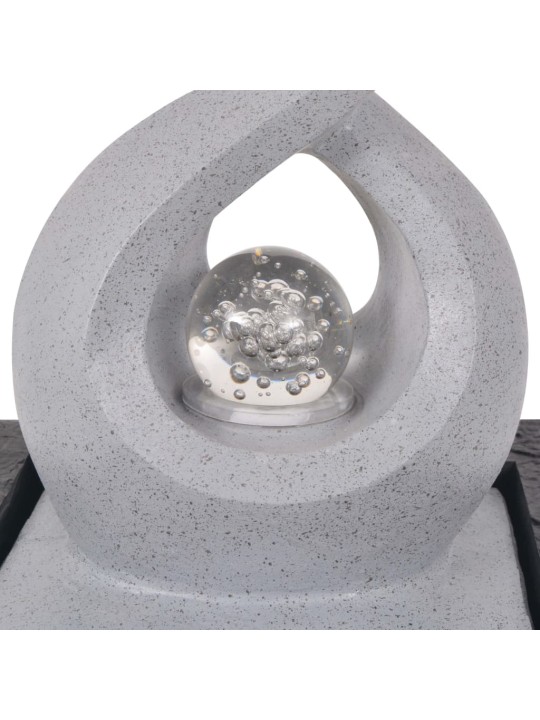 Interiérová fontána s LED osvětlením, polyresin