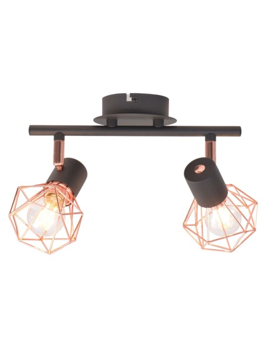 Stropní světlo se 2 LED žárovkami se žhavicím vláknem 8 W