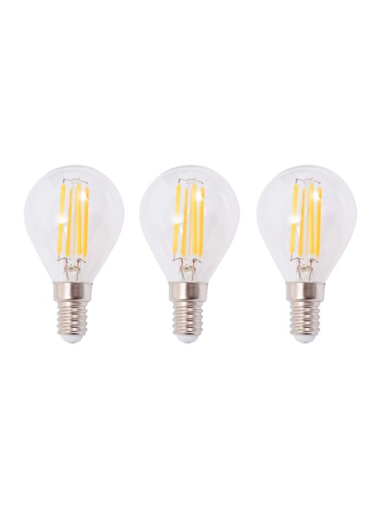 Stropní světlo se 3 LED žárovkami se žhavicím vláknem 12 W