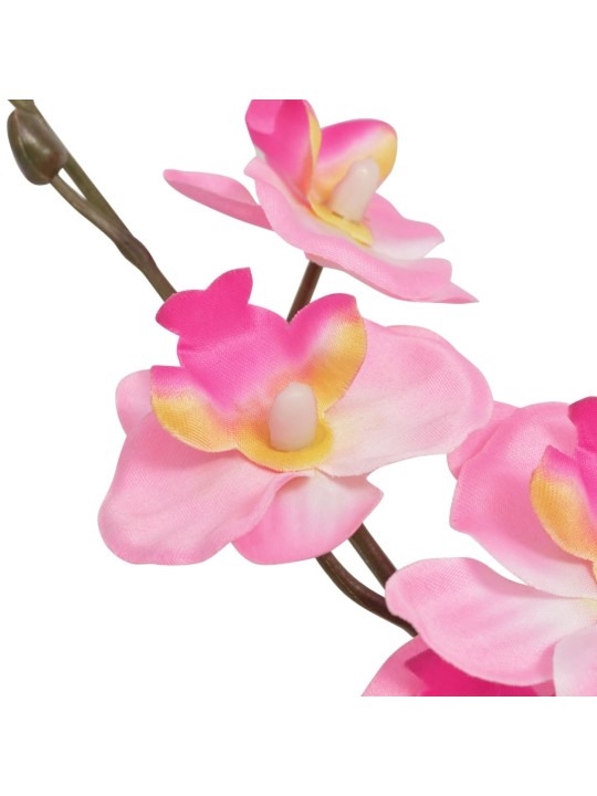 Umělá rostlina orchidej s květináčem 30 cm růžová