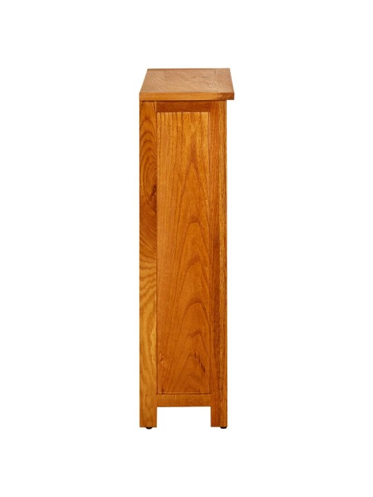 Knihovna se 3 policemi 70 x 22,5 x 82 cm masivní dubové dřevo