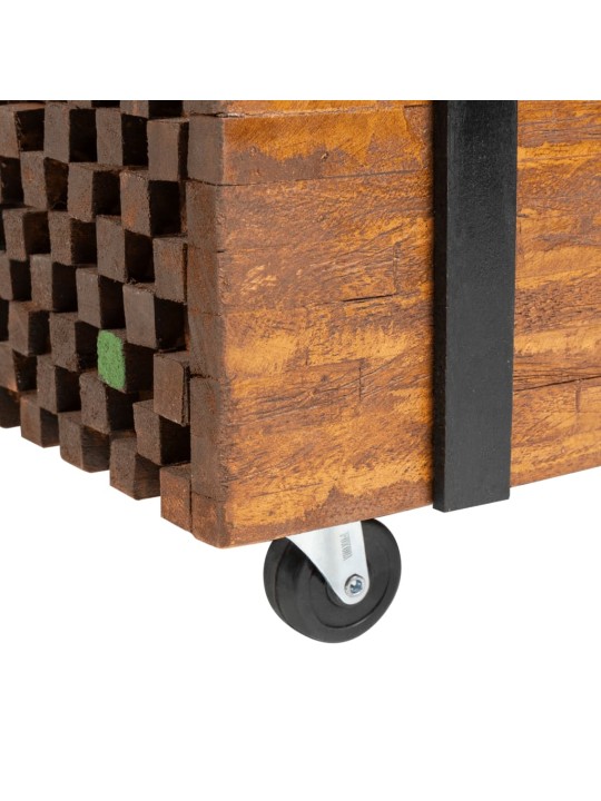 Odkládací stolek, teak, 60x60x38 cm