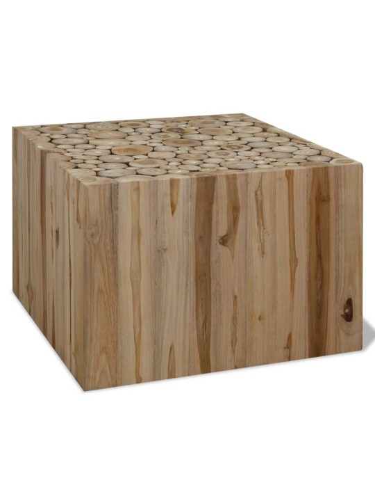 Konferenční stolek, pravý teak, 50x50x35 cm