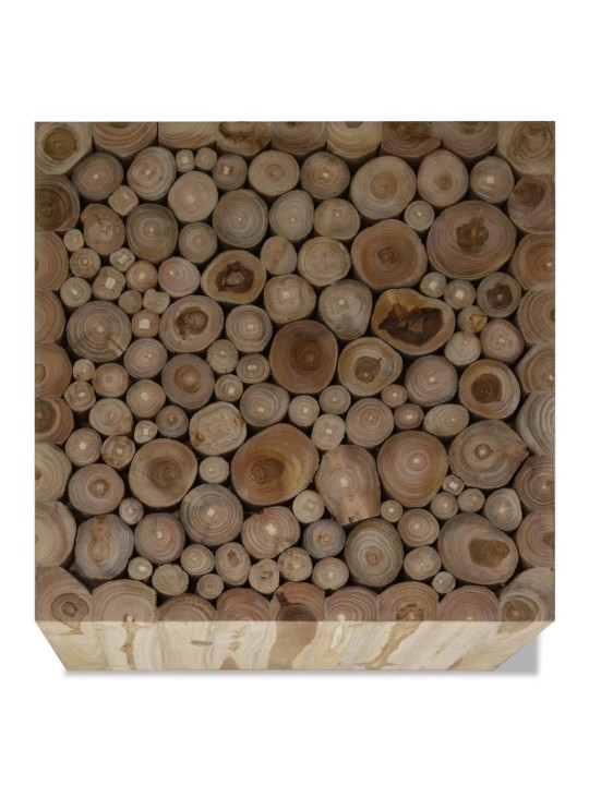 Konferenční stolek, pravý teak, 50x50x35 cm