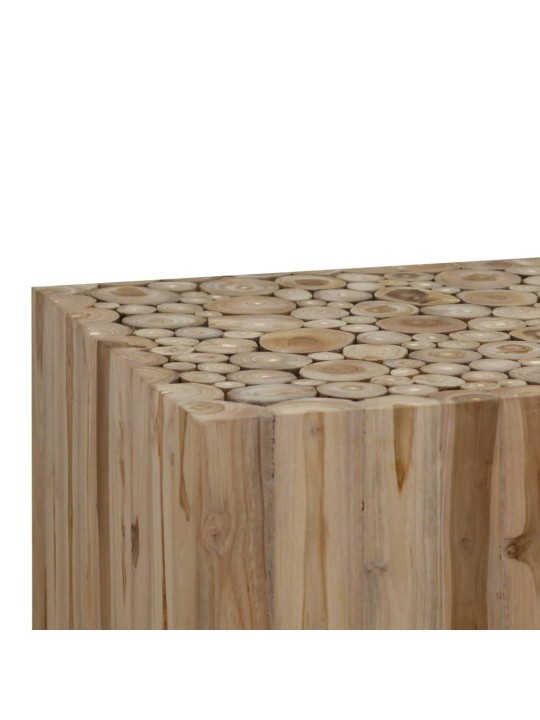 Konferenční stolek, pravý teak, 50x50x35 cm