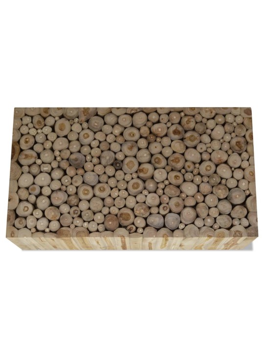 Konferenční stolek pravý teak 90 x 50 x 30 cm