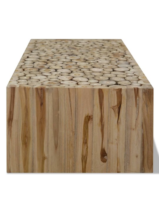 Konferenční stolek pravý teak 90 x 50 x 30 cm