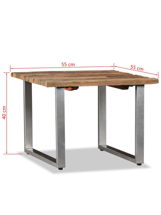 Konferenční stůl masivní recyklované dřevo 55 x 55 x 40 cm
