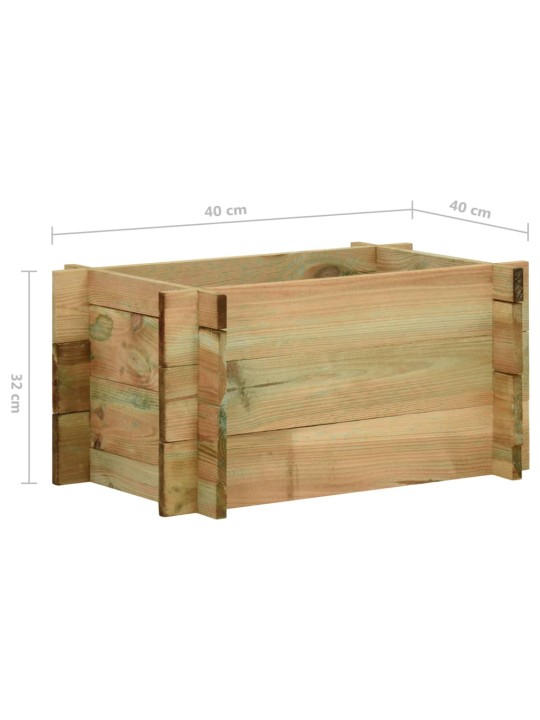 Vyvýšený zeleninový záhon impregnovaná borovice 40 cm
