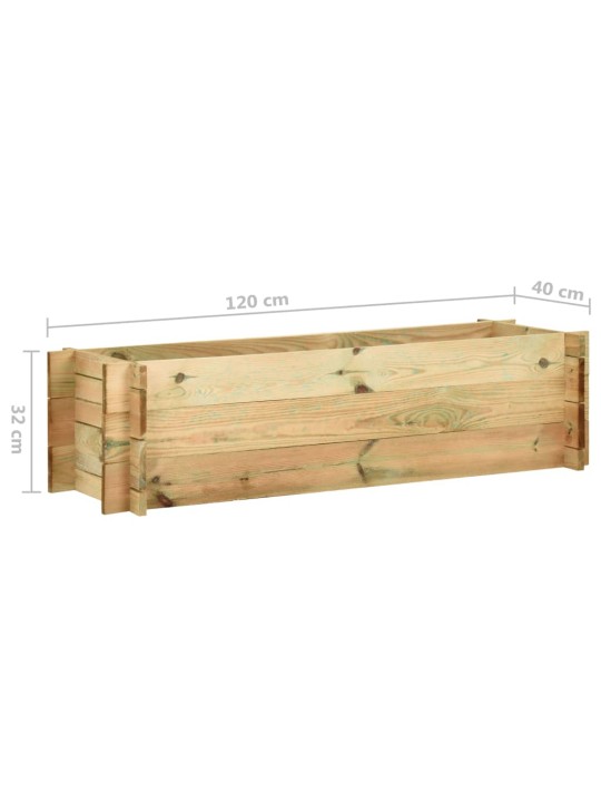 Vyvýšený zeleninový záhon impregnovaná borovice 120 cm