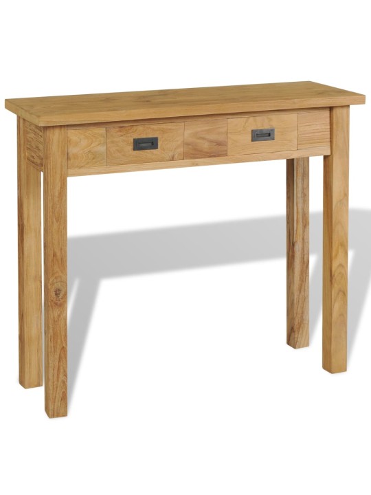 Konzolový stolek masivní teak 90 x 30 x 80 cm