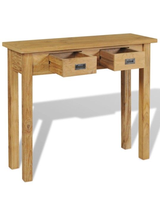 Konzolový stolek masivní teak 90 x 30 x 80 cm