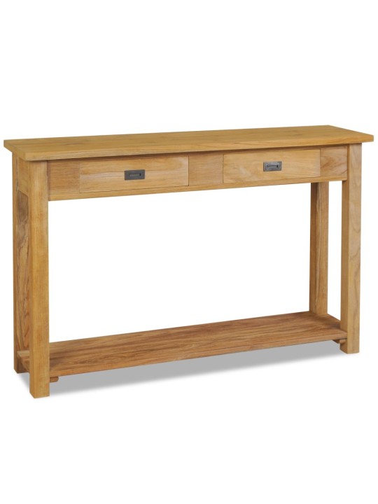 Konzolový stolek masivní teak 120 x 30 x 80 cm